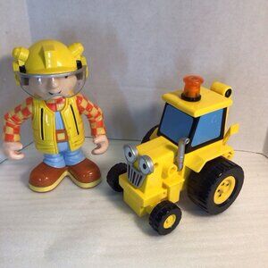 Bob The Builder 6” Figure And Motorized Bulldozer PBS Kids Toys